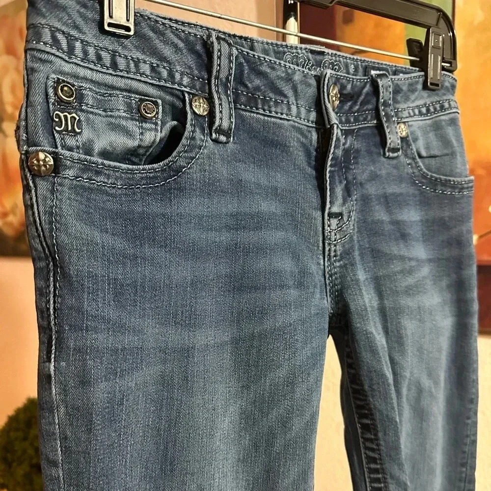Miss Me cuffed skinny jeans women’s size 27/27 - Picture 4 of 12